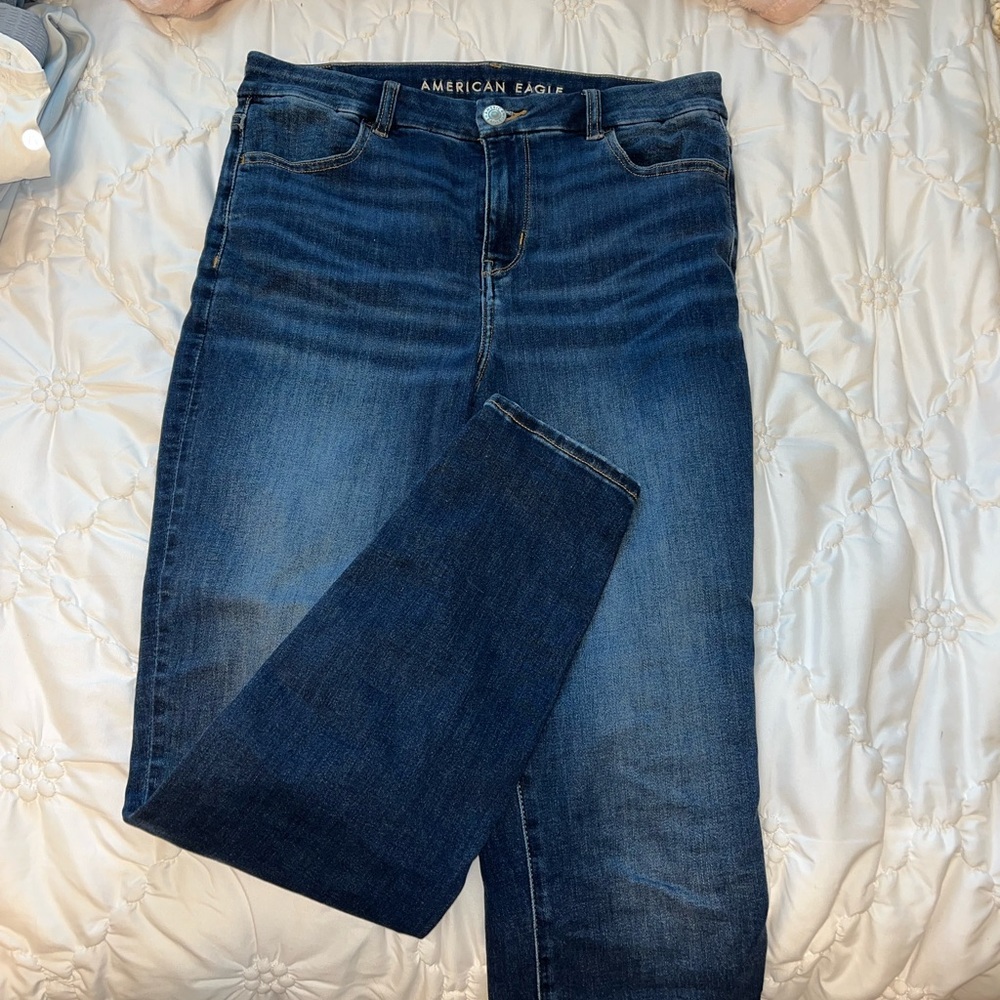 American Eagle Next Level Stretch Dark Wash Skinny Jeans